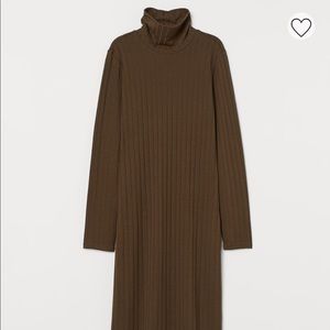 H&M Ribbed Turtleneck Dress